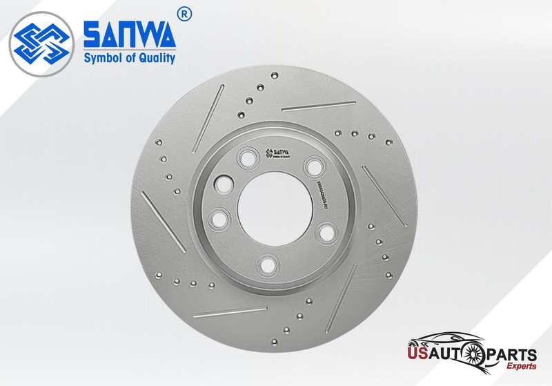 FRONT RH BRAKE ROTOR VENTED & GEOMET COATED D&S 350mm FOR PORSCHE 2003-2018 3.6L