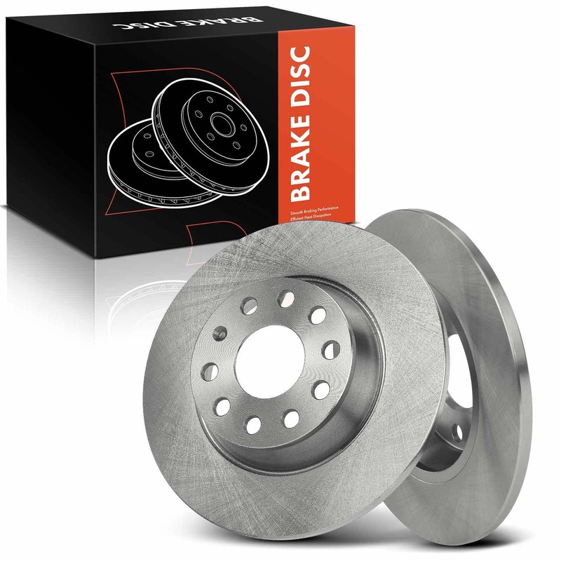 2x Disc Brake Rotor for Audi A3 A3 Quattro Volkswagen Jetta Passat Eos GTI Rear