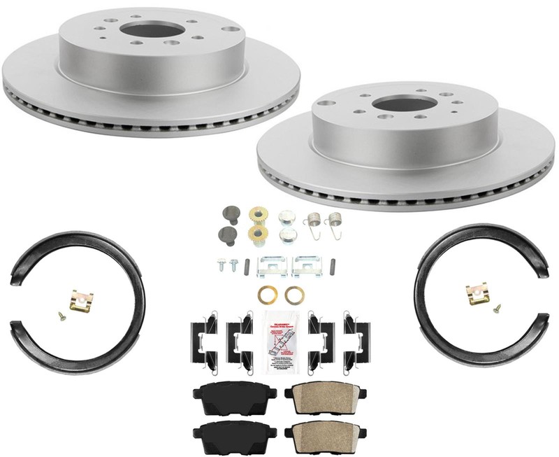 Improved Performance Disc Brake Rotors & Brake Pads Fits 2007-2012 Mazda CX-7