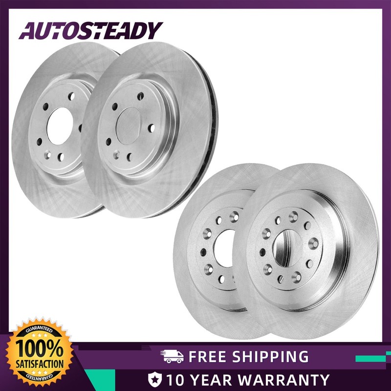 12.80″ Front and 12.99″ Rear Disc Brake Rotors Kit for Lincoln MKT 2012 – 2019