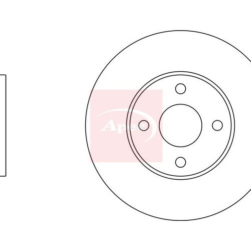 For FORD FIESTA V JH JD 2001 to 2014 BRAKE DISC (FRONT) (SINGLE) DSK2487