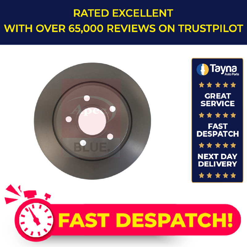 2x Brake Discs Pair Solid fits VOLVO S40 Mk2 1.8 Rear 04 to 10 280mm Set Quality