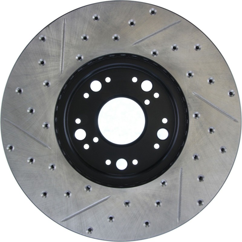 StopTech 127.44083L Drilled & Slotted Front Brake Rotor for 02-10 Lexus SC430 gallery