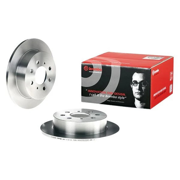For Honda Civic 92-00 Brembo 08.A920.10 Replacement Plain Solid Rear Brake Rotor
