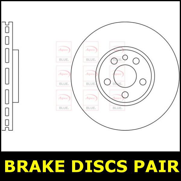 Brake Discs Pair Front FOR PEUGEOT 807 2.0 2.2 02->ON Diesel Petrol Blue gallery