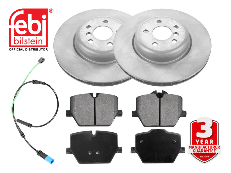 Febi Rear Brake Discs Pads For BMW 2 3 4 5 6 7 8 Series X3 Z4 345mm 34208853554 gallery