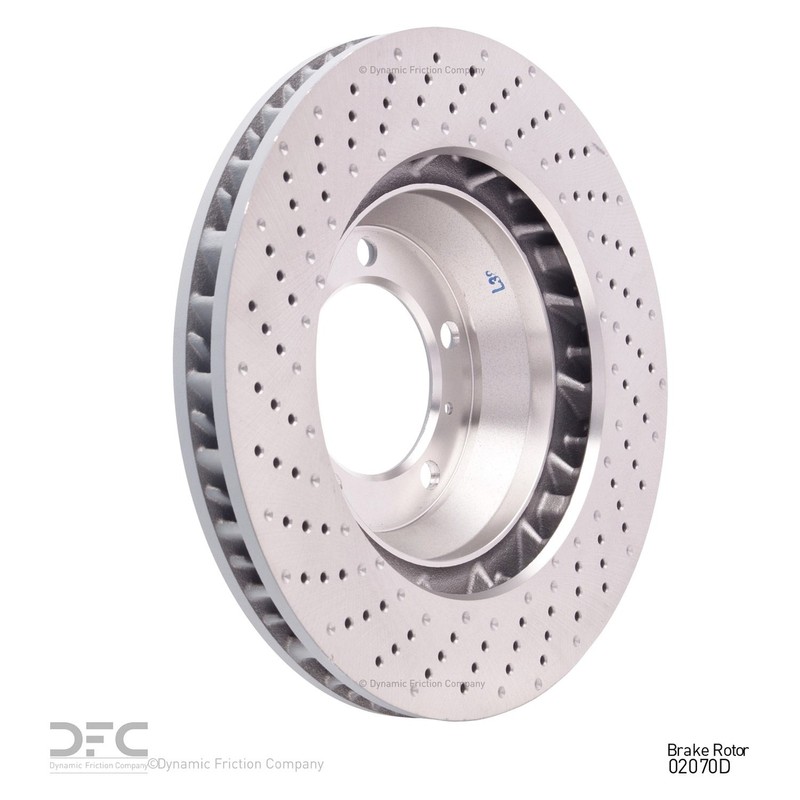 For Porsche Boxster 16 DFC GEOSPEC Drilled Front Passenger Side Brake Rotor gallery