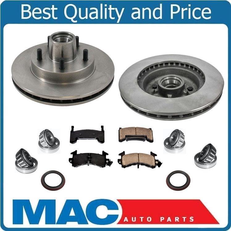 Front Disc Brake Rotors & Brake Pads Wheel Bearings Seals Fits 1982-92 Camaro