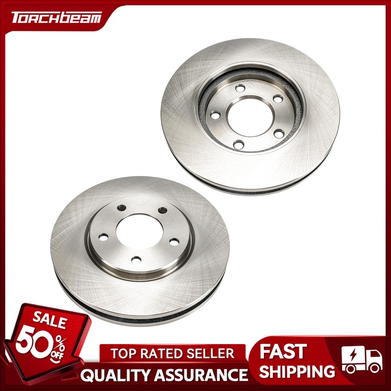 2x Front Vented Brake Rotors For 2004-2007 Chrysler Town & Country 3.8L 53004