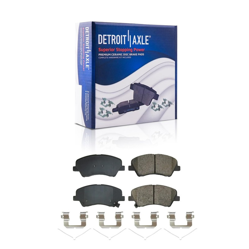Front Disc Brake Rotors and Ceramic Brake Pads Kit for Hyundai Accent Kia Rio gallery