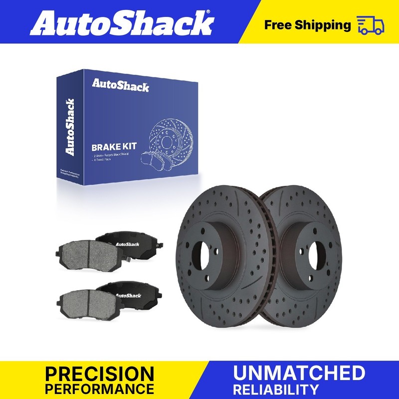 Front Drilled Slotted Brake Rotors Ceramic Pads for Subaru, Outback 2005-2012