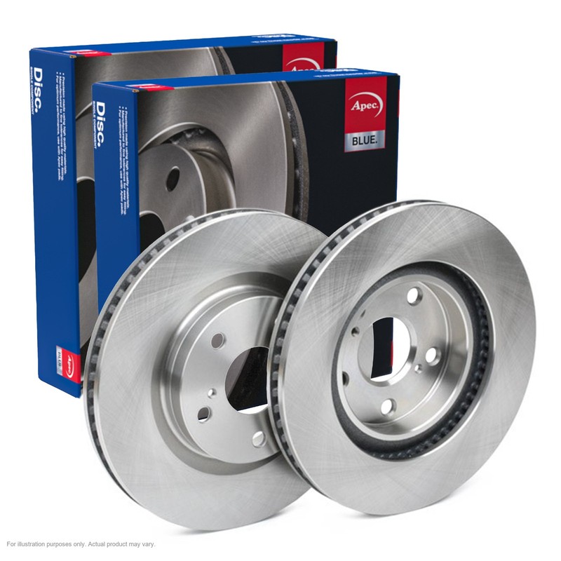 2X APEC Front Brake Discs for TOYOTA AURIS 2006-18 296mm Vented SDK6253