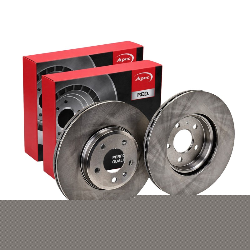 2x APEC Front Brake Discs Fits AUDI A4 B9 Avant (8W5, 125kW/170HP/1984cc DSK2657