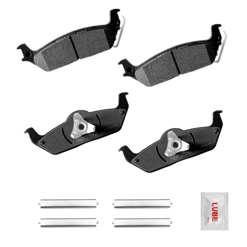 For Lincoln Mark LT 2006 2007 2008 Front & Rear Disc Rotors Ceramic Brake Pads gallery