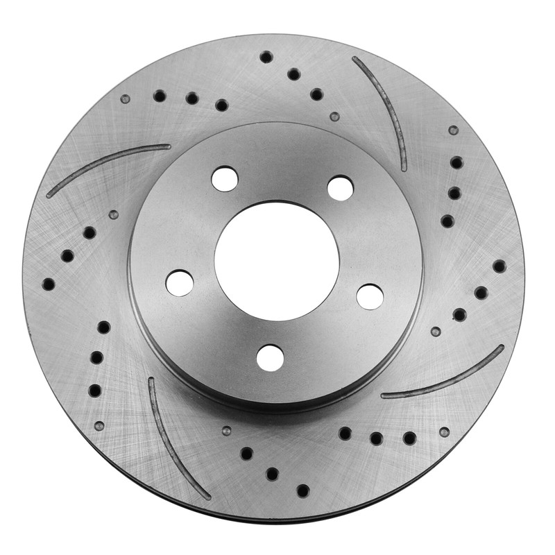 For Ford Mustang Base 4.0L V6 Front Drilled Brake Rotors + Ceramic Pads 293mm gallery