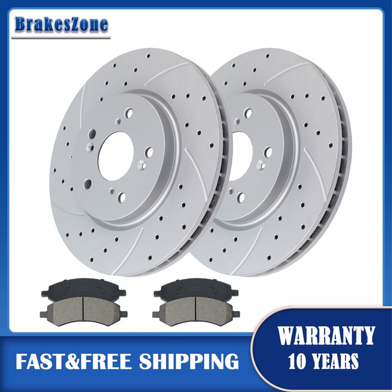 Front Brake Rotors Pads Kit fit for Honda Crosstour CR-V AWD 2012-2016 Brakes