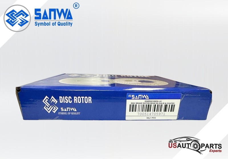 PAIR OF REAR RH/LH BRAKE ROTOR DS SOLID&GEOMET COATED 259mm FOR TOYOTA 2016-2022 gallery