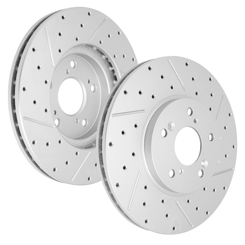 Front Rear Drilled Disc Rotors Ceramic Brake Pads for 2003 - 2006 Acura MDX 3.5L gallery