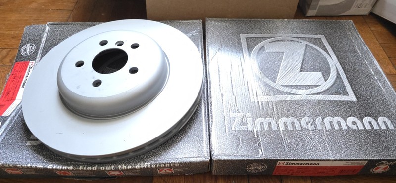 BMW 535i 550i F10 F11 Zimmermann Front Rear Rotors ATE Pads Sensor Kit gallery