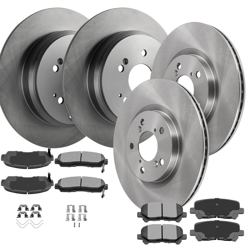 Front Rear 2011 2012 2013 2014 Fits Honda For Odyssey Brake Rotors Ceramic Pads gallery