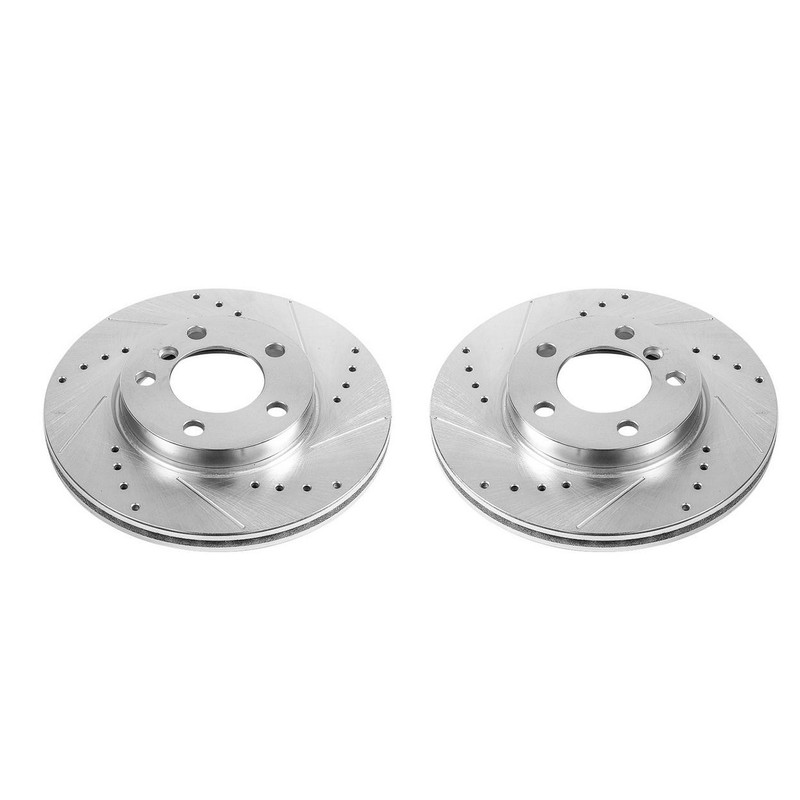 PowerStop Disc Brake Rotor Set – Fits Mini Cooper Countryman 2011-2016, Mini Coo
