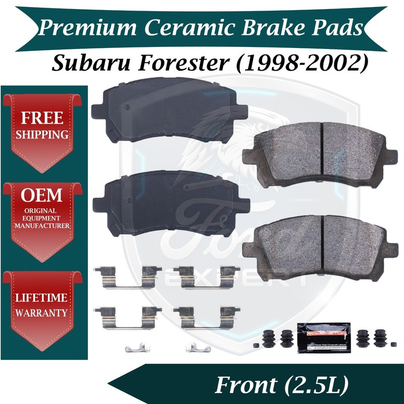New OE Front Ceramic Brake Pads Kit For 1998-2002 Subaru Forester 9 Yr Warranty