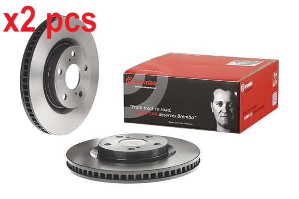 X2 PCS L&R SIDES FRONT BRAKE DISC 09.A417.11