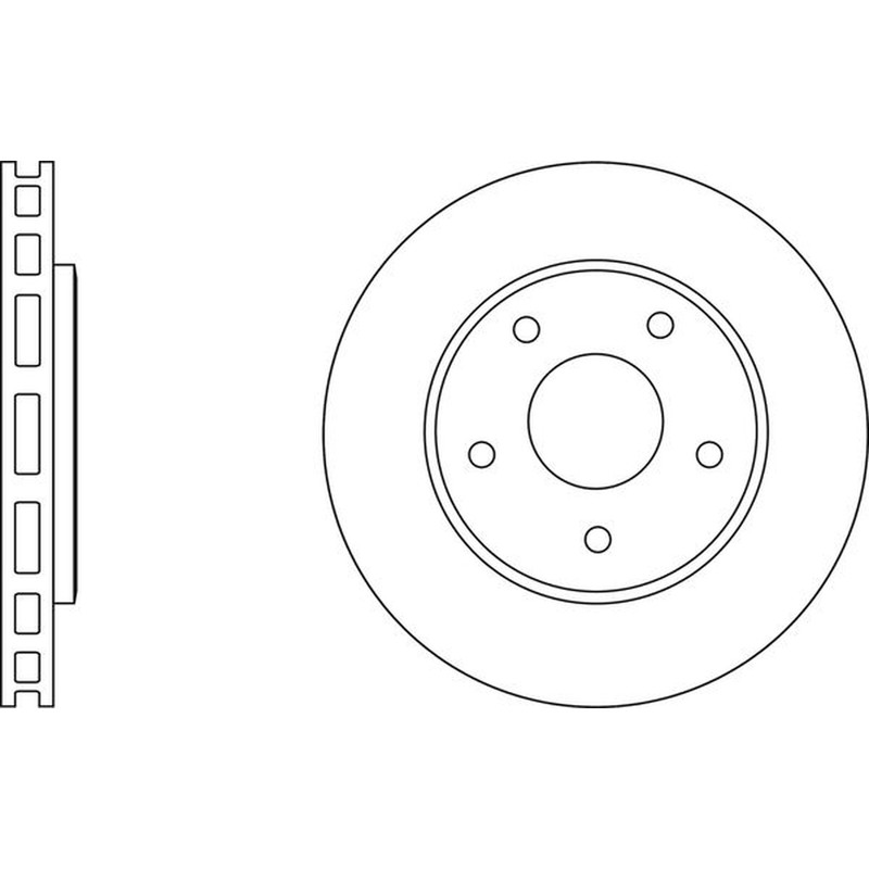 Apec Blue Brake Disc – Front SDK6598 – Fits Chrysler Voyager & Dodge Journey