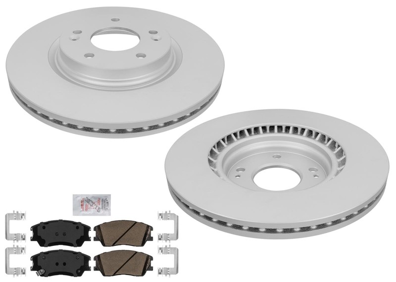 For KIA Soul Turbocharged 2020 2021 2022 Front Coated Disc Brake Rotors & Pads