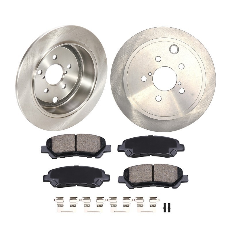Rear Brake Rotors Ceramic Pads For 2008 – 2013 Toyota Highlander 2.7L 3.5L