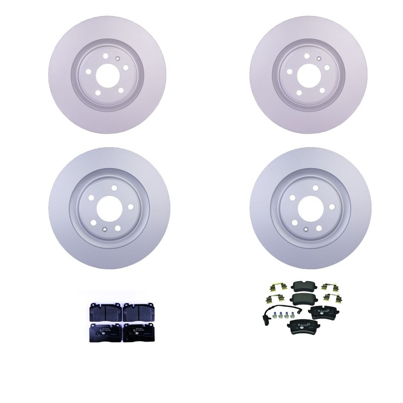 Hella Front & Rear Rotor Low-Met Disc Brake Pad Kit for Macan FI CYNB DLHB 18-20