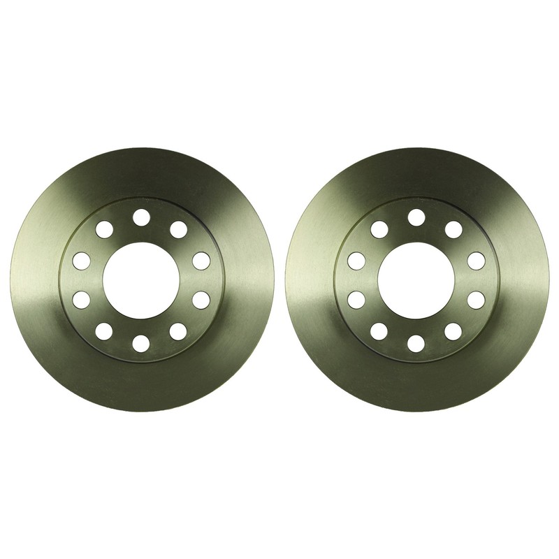 Bosch QuietCast Pair Set of Rear Disc Brake Rotors for Audi A4 Coupe Quattro