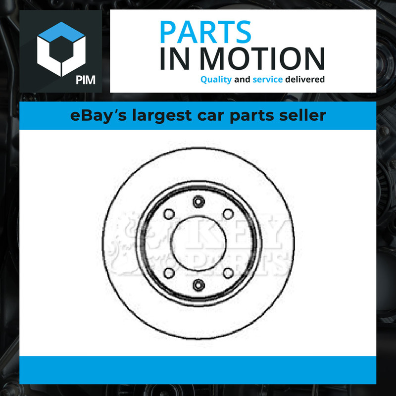 2x Brake Discs Pair Solid fits CITROEN XSARA PICASSO N68 1.6 Rear 02 to 10 247mm