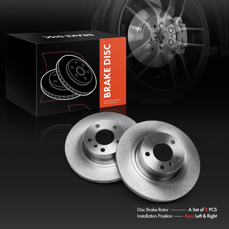 Rear Side Disc Brake Rotors for BMW F25 F26 X3 2011-2017 X4 2015 2016 2017-2018 gallery