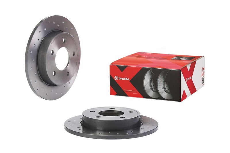 Brembo Rear Brake Disc Pair 265mm Solid 5-Hole 39mm gallery