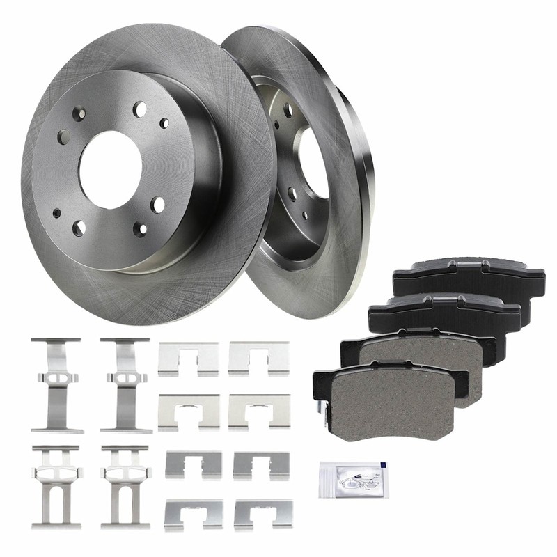2-Wheel Set Brake Disc and Pad Kits Rear for Honda Civic Acura ILX CSX 2006-2011