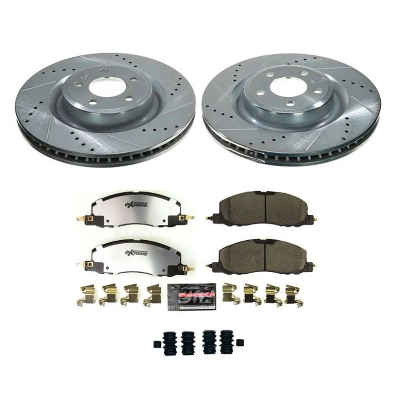 Powerstop Extreme Front 2 Wheel 345mm Disc & Pads Kit for 20-25 Explorer Aviator