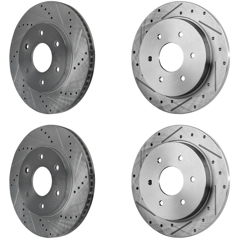 Front & Rear Brake Disc Rotors for INFINITI QX56 Nissan Armada TITAN Pathfinder