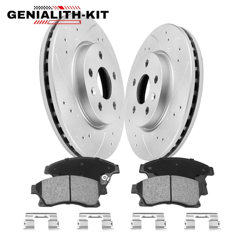 Front Disc Rotors Ceramic Brake Pads for 2011-2015 Chevrolet Cruze Limited Sonic