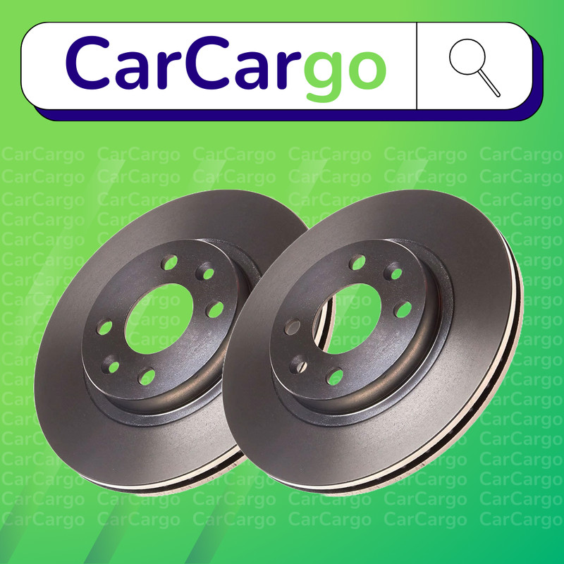 Premium Vented Front Brake Discs Pair Renault Megane 1.9 1995-2000 259 mm