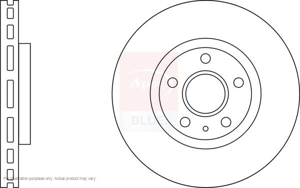2X APEC Front Brake Discs for SAAB 9-5 2010-12 321mm Vented SDK6210 gallery
