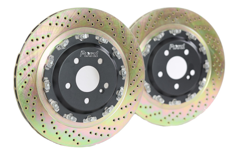Platz1 360mm (14″) Rear 2-PC Floating Brake Disc Rotors for Benz W205 C63/S AMG
