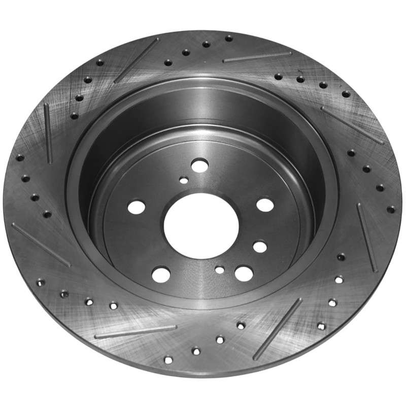 309mm Rear Drilled Brake Rotors for Toyota Highlander 2008-2014 2.7L 3.3L 3.5L gallery