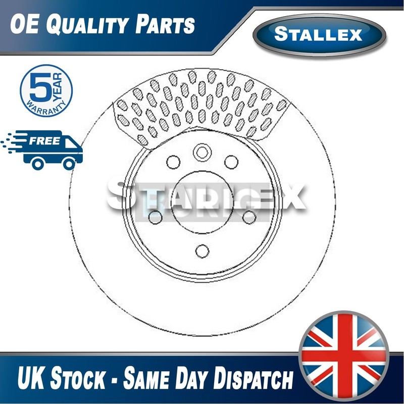 Fits VW Crafter 2016- Man TGE 2016- 2.0 TDi Brake Disc Front Stallex