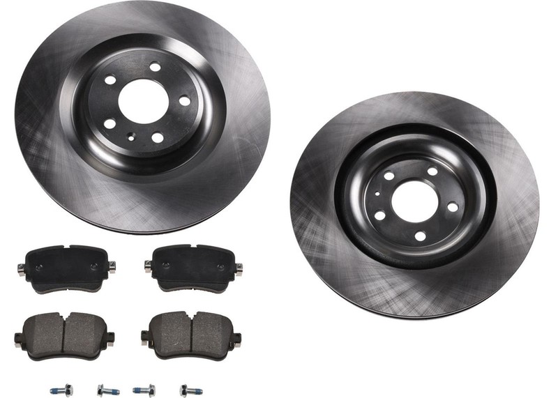 Rear Coated Disc Brake Rotors & Rear Disc Brake Pads Fits Audi Q7 2016-23 350mm