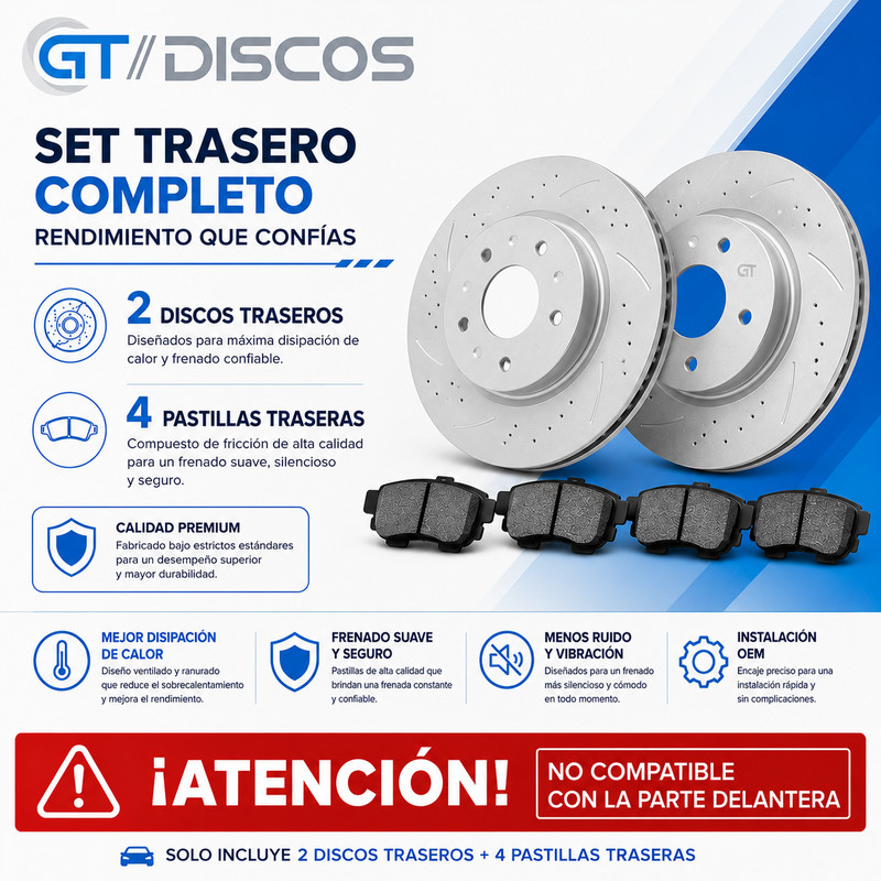 [Traseros] Discos de Frenos y Pastillas for Lexus GS IS RC 2013 – 2020