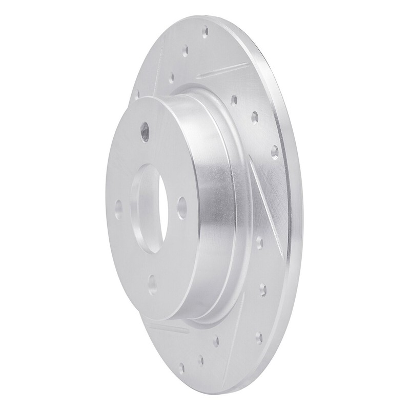 For Ford EcoSport 18-22 Brake Rotor eLINE Drilled & Slotted 1-Piece Rear Driver gallery