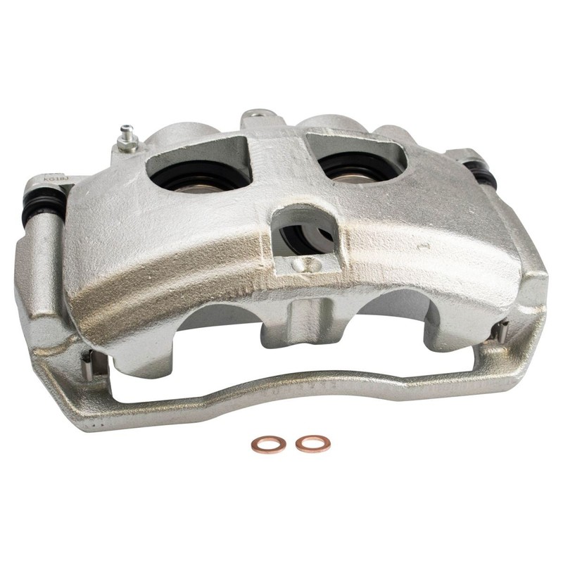 TRQ Rear Brake Calipers Ceramic Pads & Rotors Fits 09-10 Ram 3500 11-18 Ram 3500 gallery