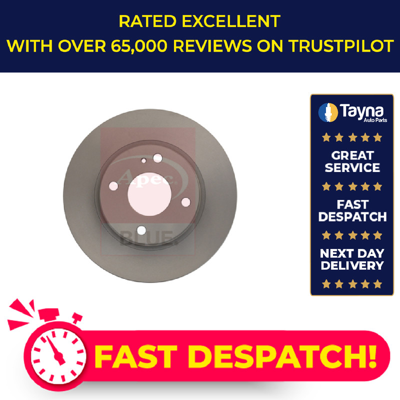2x Brake Discs Pair Vented fits FORD FIESTA Mk6 1.25 Front 2008 on 258mm Set New