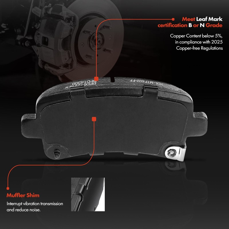 New Rear Drilled Rotors & Ceramic Brake Pads for Chevrolet Malibu Buick LaCrosse gallery